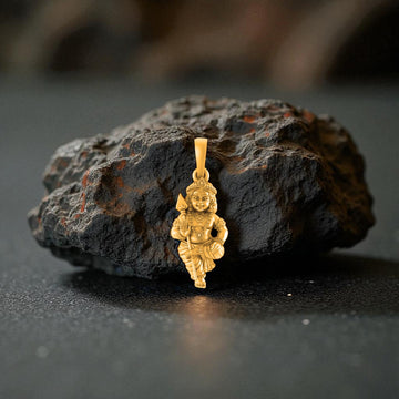 22 CT Gold Plated Silver (92.5% purity) God Kartikeya Pendant for Men and Women