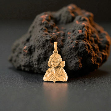 22 CT Gold Plated Silver (92.5% purity) God Kartikeya Pendant for Men and Women