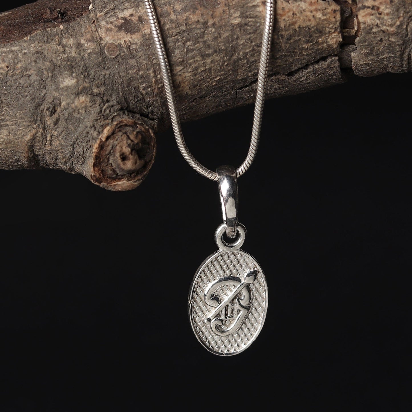 Spiritual Tamil OM Pure Silver 92.5% purity pendant by for Men & Women