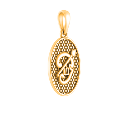 22 CT Gold Plated Silver (92.5% purity) Spiritual OM Pendant for Men and Women