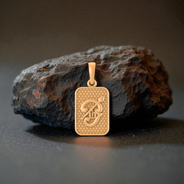 22 CT Gold Plated Silver (92.5% purity) Spiritual OM Pendant for Men and Women