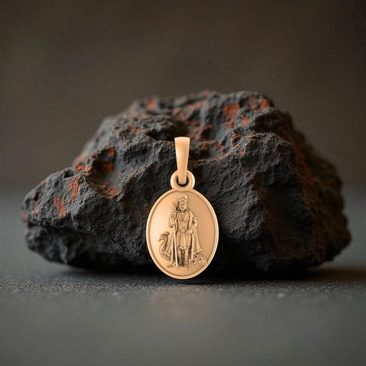 22CT Gold Plated Silver 92.5 Purity God Kartikeya Pendant for Men & Women by Akshat Sapphire-PM7372_gold