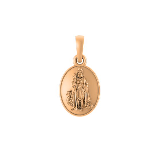22 CT Gold Plated Silver (92.5% purity) Kartikeya Pendant for Men and Women