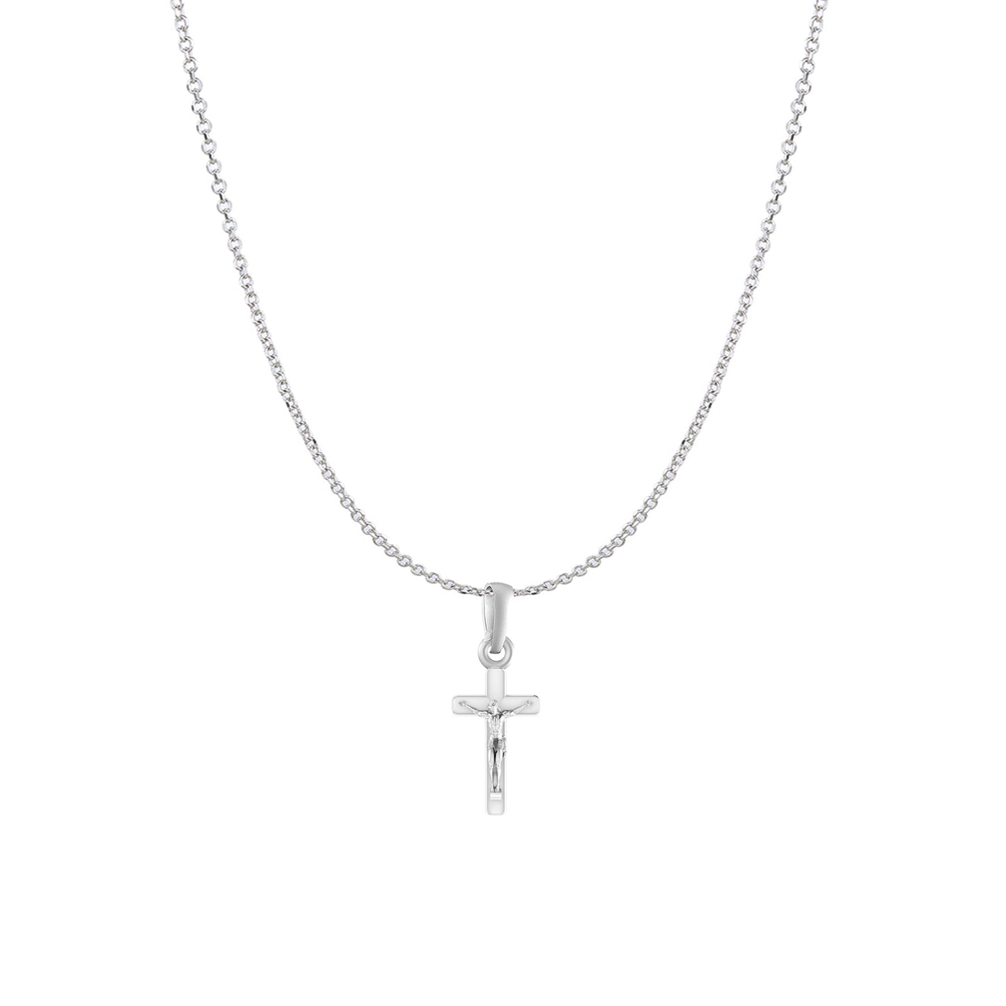 God Jesus Chain Pendant (Pendant with Anchor/ Cable Chain Chain) for Men & Women Pure Silver Lord Isa masih Chain Locket for Good Health & Wealth