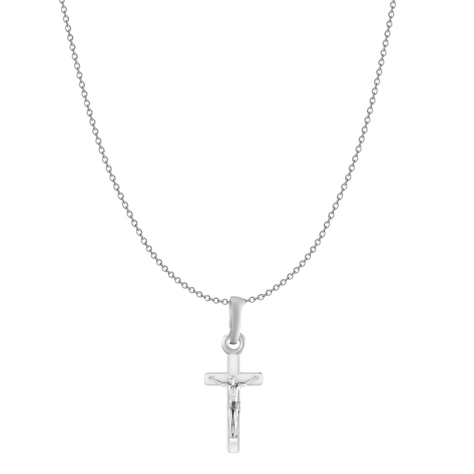 God Jesus Chain Pendant (Pendant with Anchor/ Cable Chain Chain) for Men & Women Pure Silver Lord Isa masih Chain Locket for Good Health & Wealth