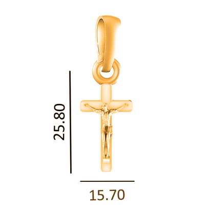 22KT Gold Plated Sterling Silver (92.5% Purity) God Jesus Chain Pendant (Locket with Anchor/ Cable Chain Chain) for Women