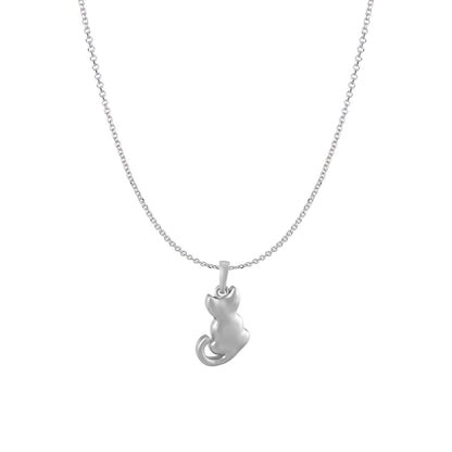 Cat with chain pendant 