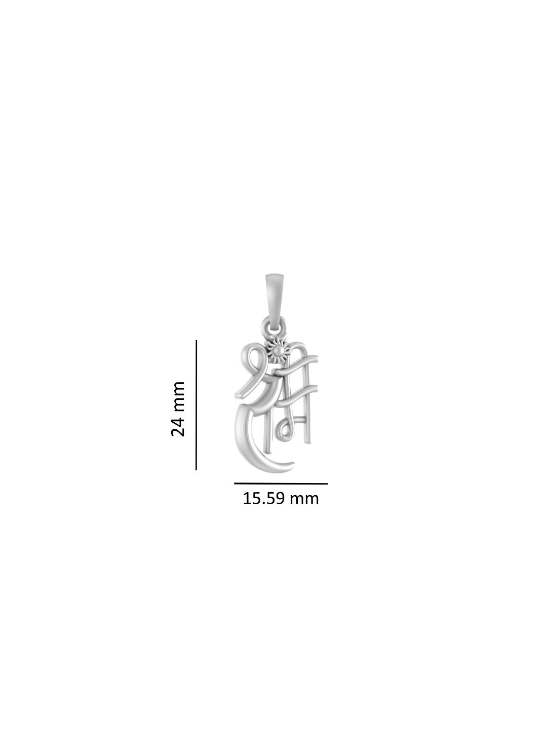 Akshat Sapphire Sterling Silver (92.5% purity) God Ram Ji chain Pendant (Pendant with Anchor/ Cable Chain Chain) for Men & Women Pure Silver Bhagwan Shri Ram Locket for Good Health & Wealth