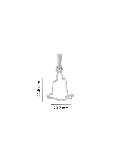 Akshat Sapphire Sterling Silver (92.5% purity) Spiritual Swami Samarth Chain Pendant (Pendant with Anchor/ Cable Chain Chain) for Men and women Pure Silver religious Swami of Akkalkot Swami Smarth Chain Locket for Good Luck, Health & Wealth