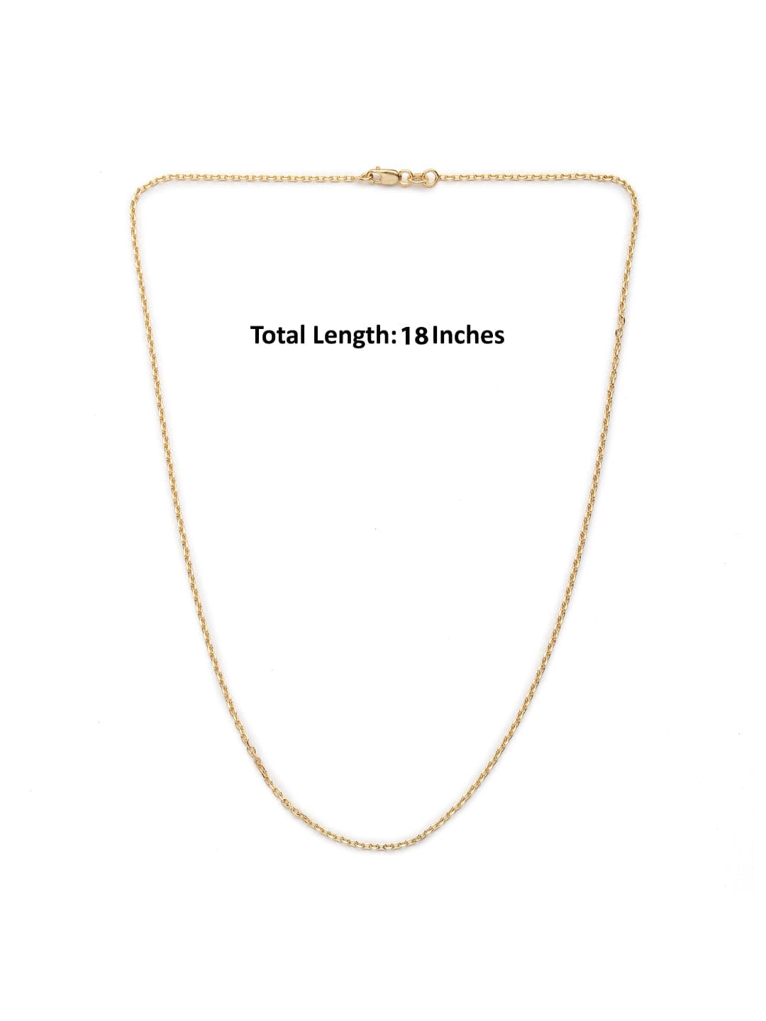 22CT Gold Plated Sterling Silver 92.5% Purity Snake Pendant with Anchor Chain 18 inches for Women by Akshat Sapphire PSA7357_Gold