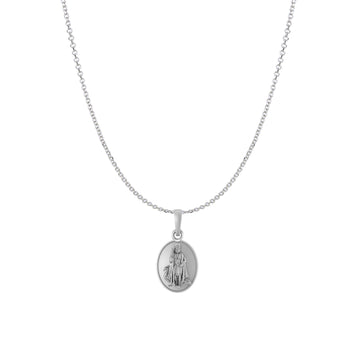 God Kartikeya Pure Silver 92.5% purity Chain pendant by Akshat Sapphire Murugan Pendant (Pendant with Anchor Chain-18 inches)