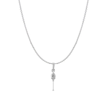 God Kartikeya Pure Silver 92.5% purity Chain pendant by Akshat Sapphire Murugan Pendant (Pendant with Anchor Chain-18 inches)