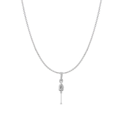 God Kartikeya Pure Silver 92.5% purity Chain pendant by Murugan Pendant (Pendant with Anchor Chain-18 inches)