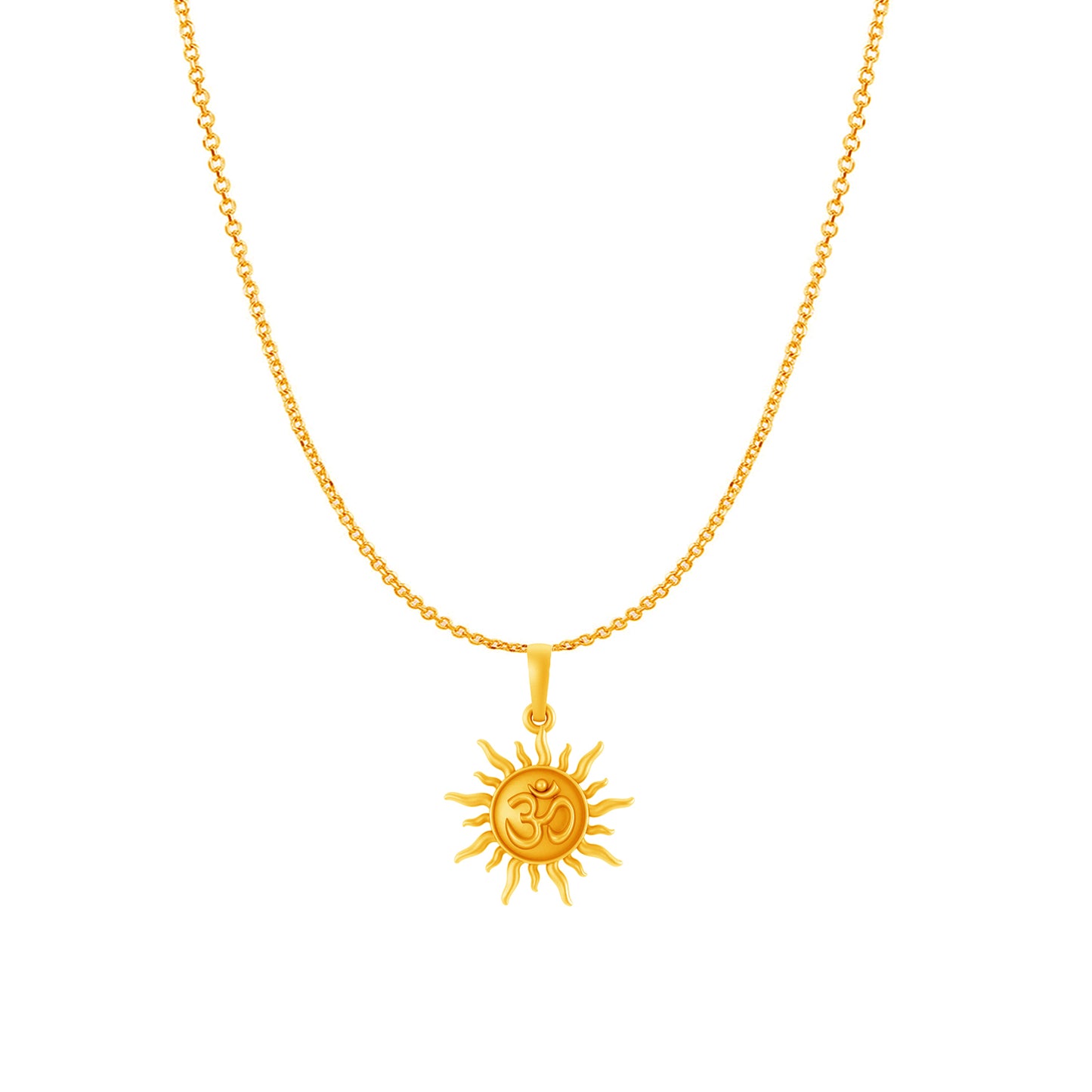 Sun OM chain pendant 