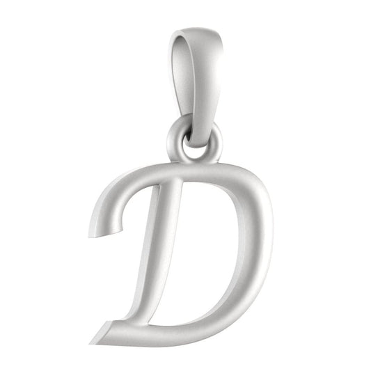 Akshat Sapphire Sterling Silver (92.5% purity) precious Name alphabet chain pendant (Pendnat with Anchor/Cable chain) pure silver designer alphabet chain locket