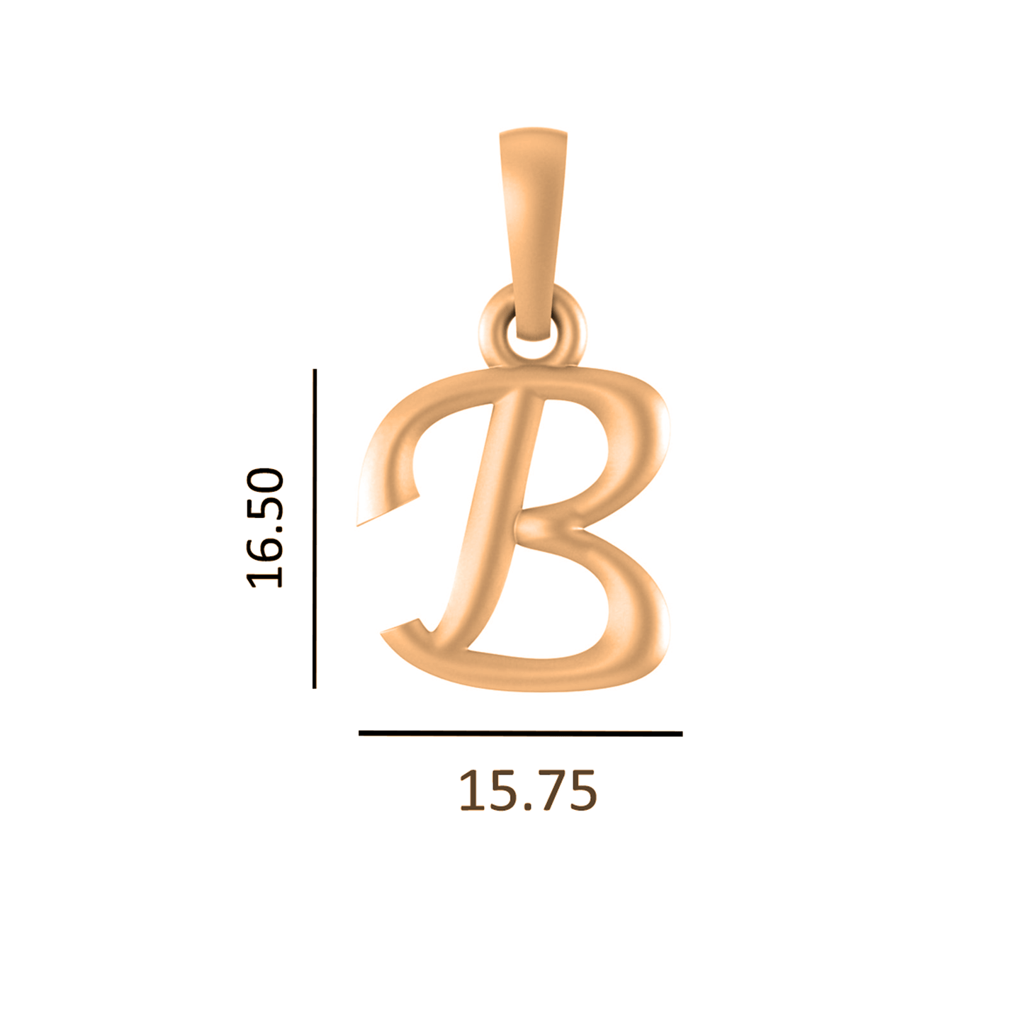 22KT Gold Plated Pure Silver (92.5% purity) precious Name alphabet chain pendant (Pendnat with Anchor chain- 18 Inches) designer alphabet chain locket