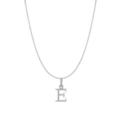 Akshat Sapphire Sterling Silver (92.5% purity) precious Name alphabet chain pendant (Pendnat with Anchor/Cable chain) pure silver designer alphabet chain locket