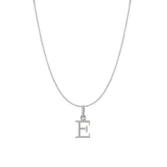 Akshat Sapphire Sterling Silver (92.5% purity) precious Name alphabet chain pendant (Pendnat with Anchor/Cable chain) pure silver designer alphabet chain locket