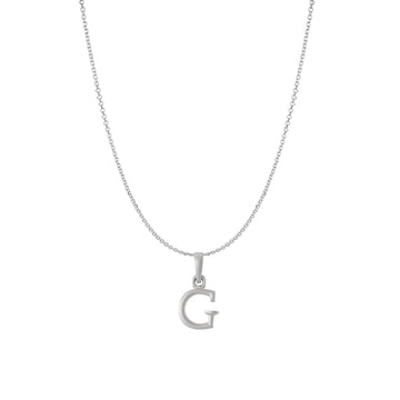 Akshat Sapphire Sterling Silver (92.5% purity) precious Name alphabet chain pendant (Pendnat with Anchor/Cable chain) pure silver designer alphabet chain locket