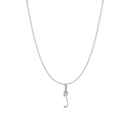 Akshat Sapphire Sterling Silver (92.5% purity) precious Name alphabet chain pendant (Pendnat with Anchor/Cable chain) pure silver designer alphabet chain locket