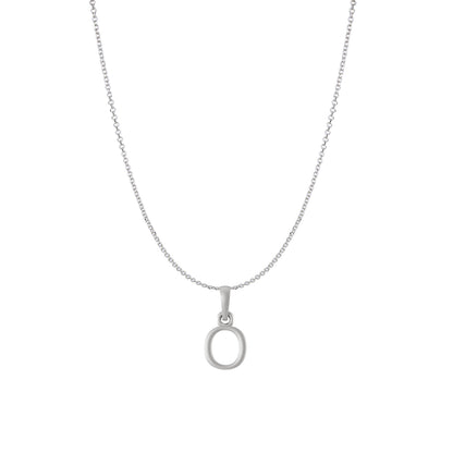Akshat Sapphire Sterling Silver (92.5% purity) precious Name alphabet chain pendant (Pendnat with Anchor/Cable chain) pure silver designer alphabet chain locket