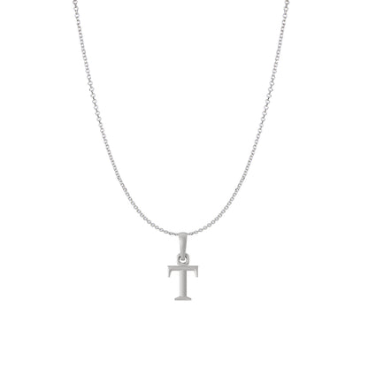 Sterling Silver (92.5% purity) precious Name alphabet chain pendant (Pendnat with Anchor/Cable chain) pure silver designer alphabet chain locket