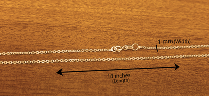 22 CT Gold Plated Silver (92.5% purity) Italian Anchor chain by for Girls and Women