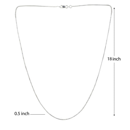 Akshat Sapphire Sterling Silver (92.5% purity) Vishnu ji chain pendant (Pendant with Box Chain) for Men and women, God vishnu chain Locket for Good Luck, Health & Wealth