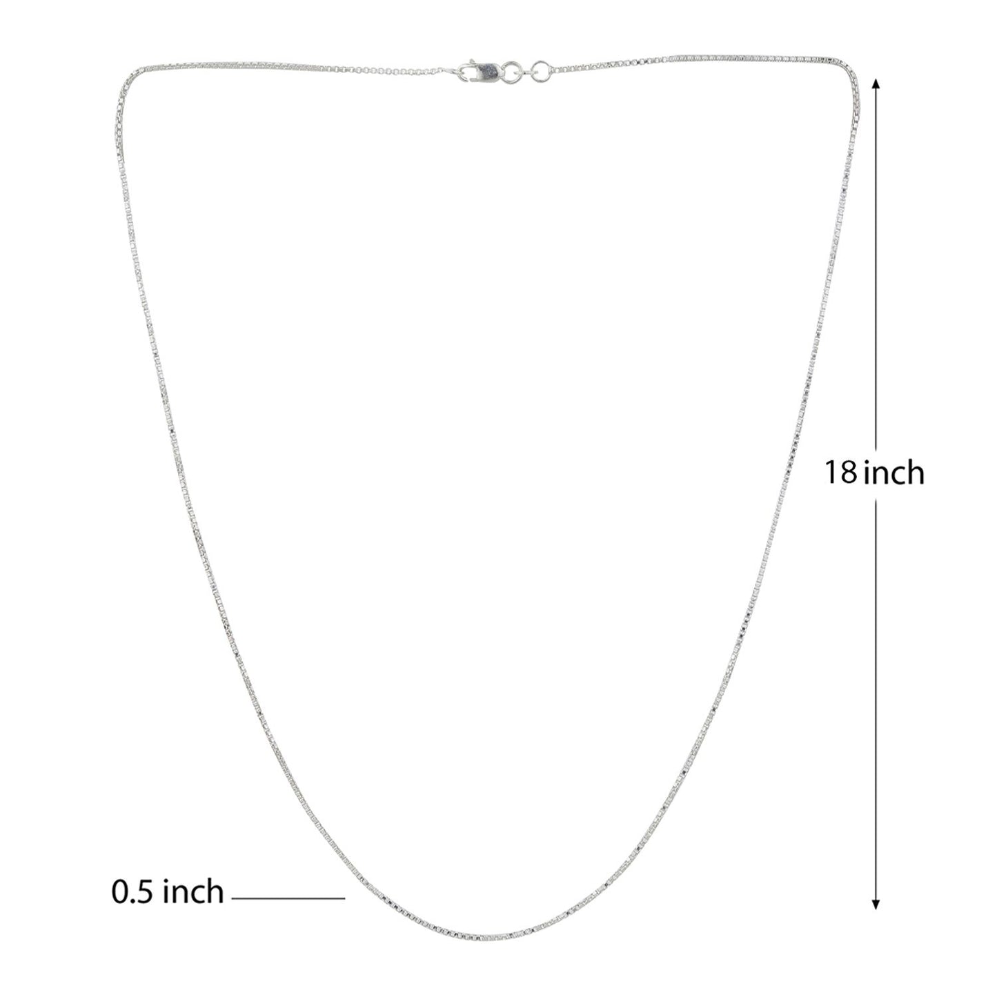 God Jesus Chain Pendant (Pendant with Box Chain) for Men & Women Pure Silver Lord Isa masih Chain Locket for Good Health & Wealth