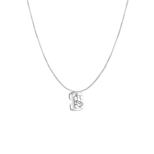 Akshat Sapphire Sterling Silver (92.5% purity) God Ganesha Chain Pendant (Pendant with Box Chain) for Men & Women Pure Silver Lord Ganapathy Chain Locket for Good Health & Wealth