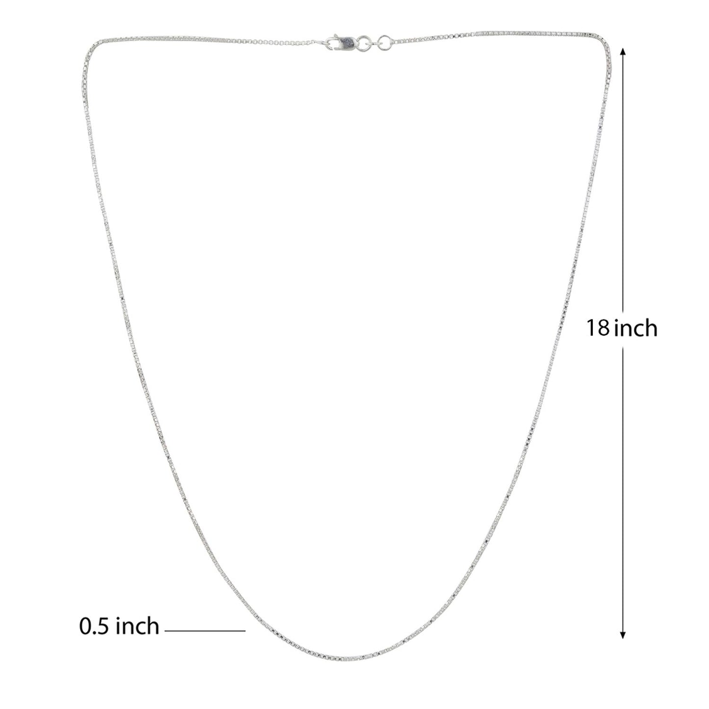 Stylish snake Pure Silver 92.5% purity Chain pendant by snake Pendant (Pendant with Box Chain-18 inches)