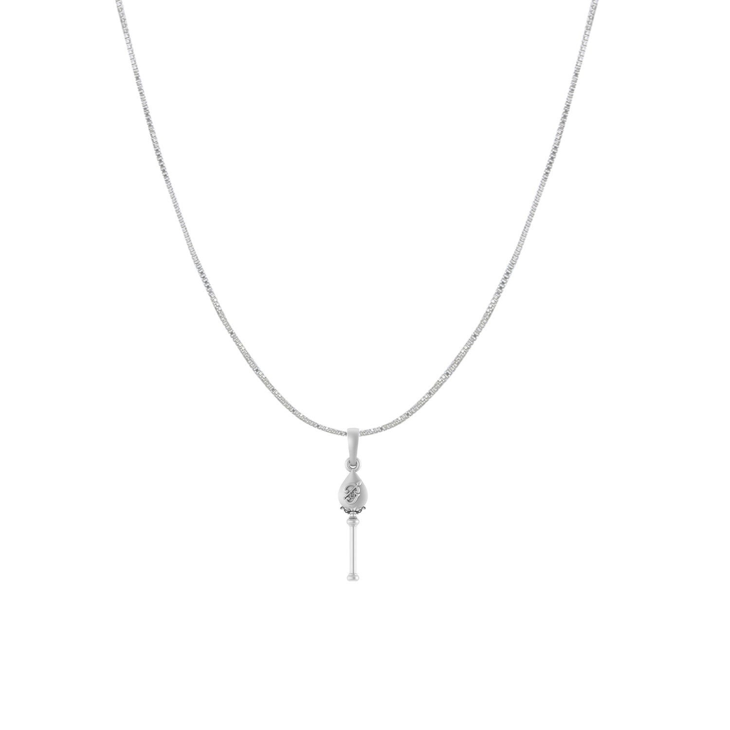 God Kartikeya Pure Silver 92.5% purity Chain pendant by Akshat Sapphire Murugan Pendant (Pendant with Box Chain-18 inches)