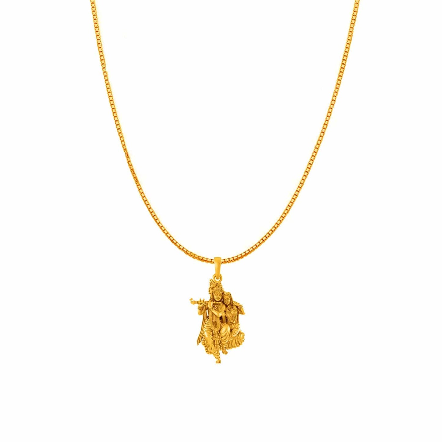 Radha Krishna chain pendant 