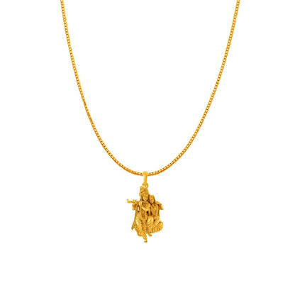 Radha Krishna chain pendant 