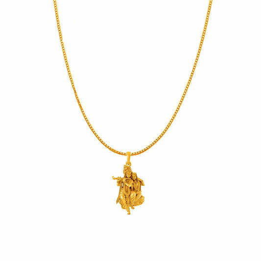 Radha Krishna chain pendant 