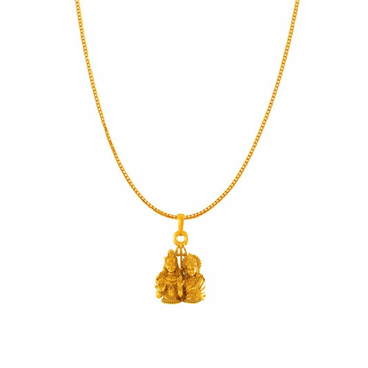 Shiv Parvati chain pendant 