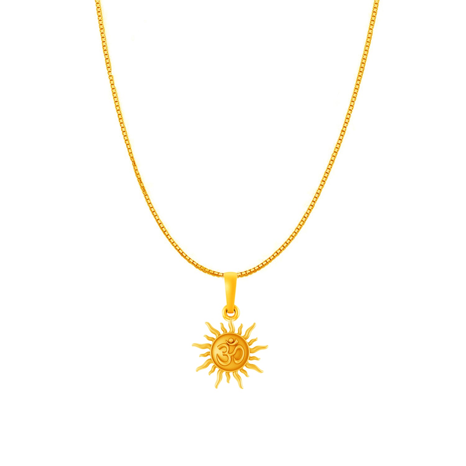 Sun OM chain pendant 
