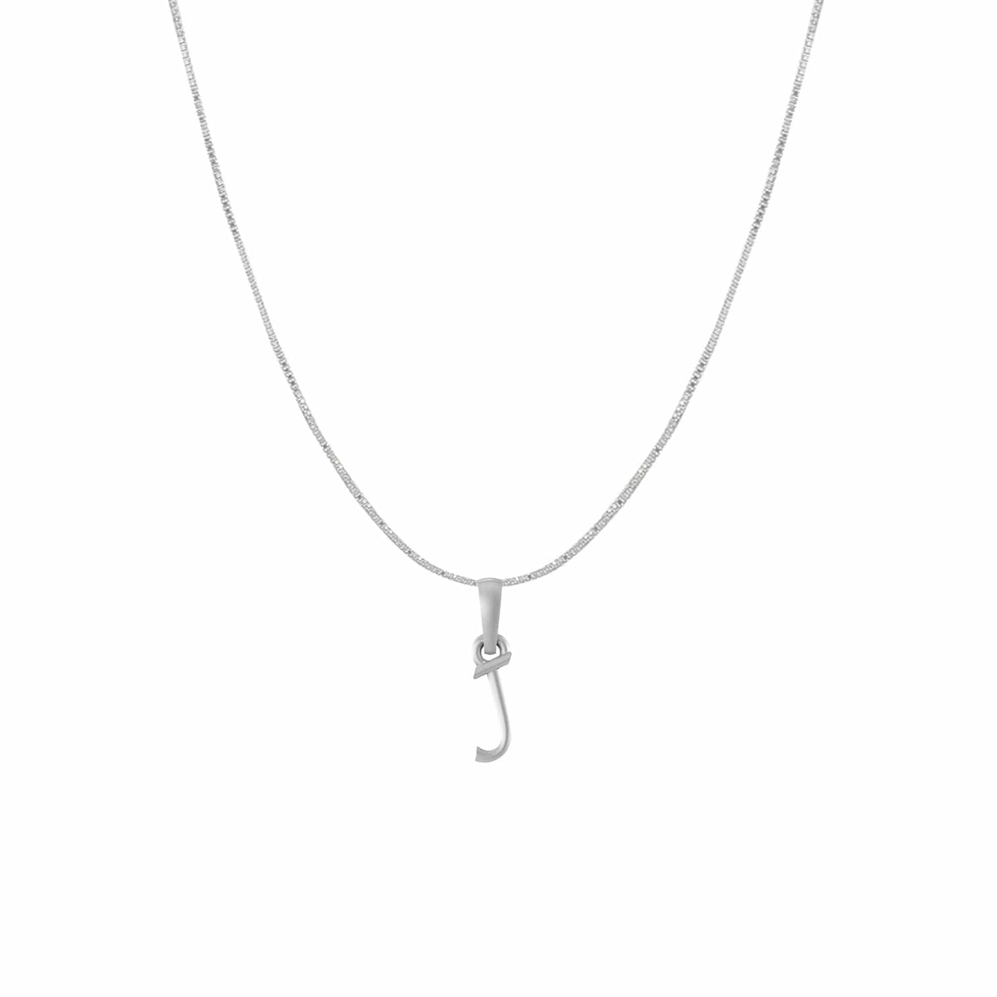 Sterling Silver (92.5% purity) precious Name alphabet chain pendant (Pendnat with Box chain) pure silver designer alphabet chain locket
