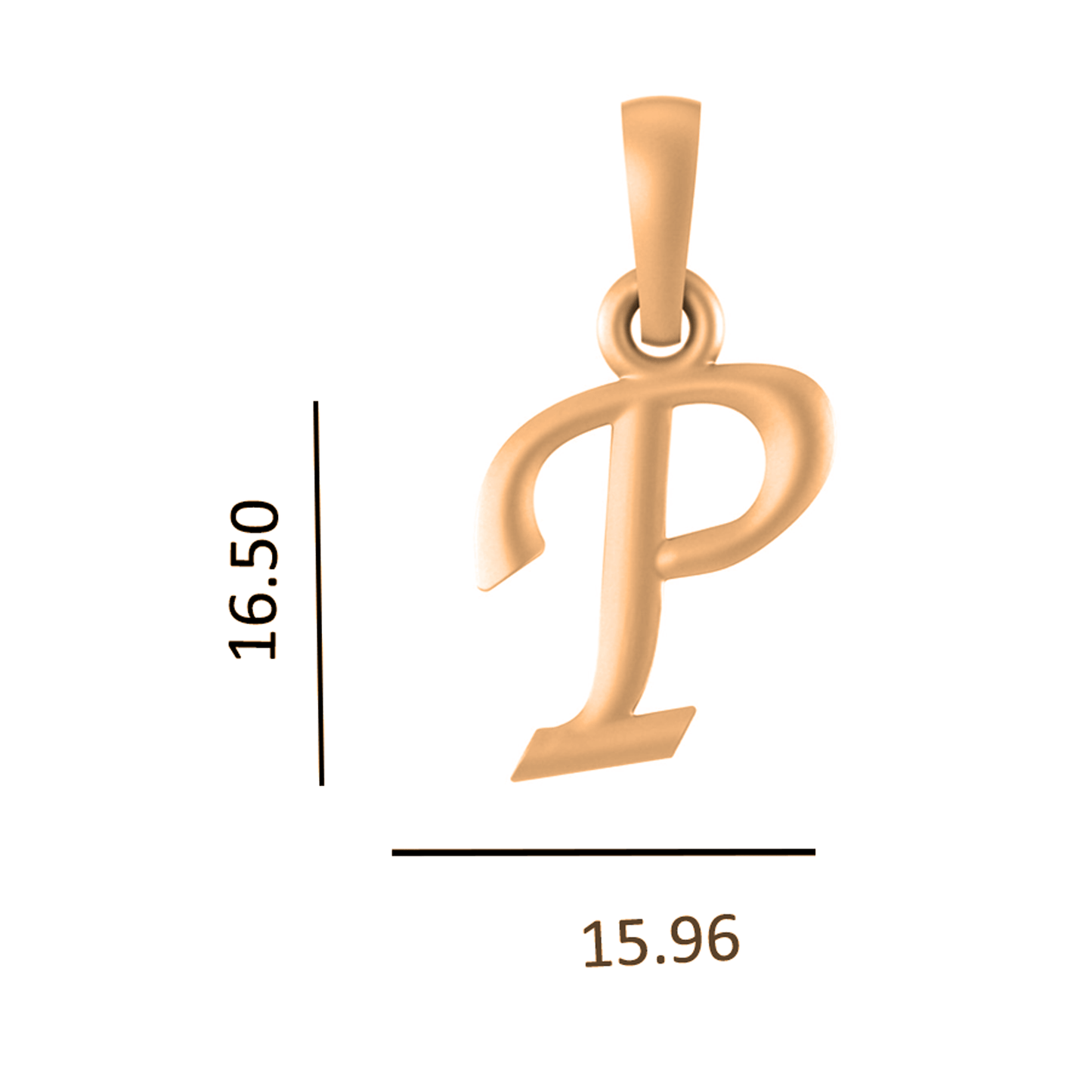 22KT Gold Plated Pure Silver (92.5% purity) precious Name alphabet chain pendant (Pendnat with Box chain- 18 Inches) designer alphabet chain locket