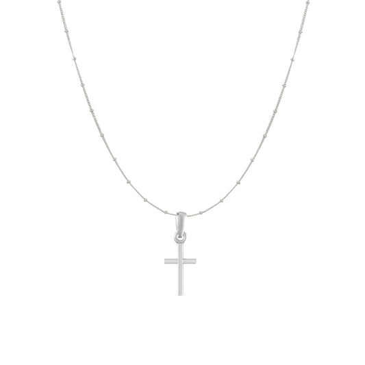 God Jesus Chain Pendant (Pendant with Ball/Beads Chain) for Men & Women Pure Silver Lord Isa masih Chain Locket for Good Health & Wealth