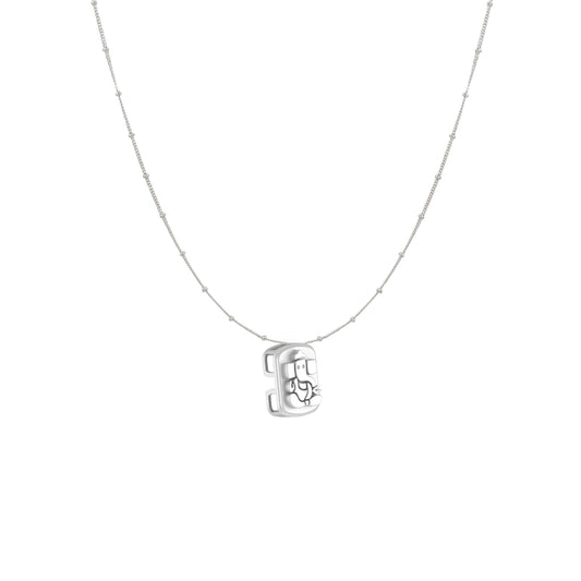 Akshat Sapphire Sterling Silver (92.5% purity) God Ganesha Chain Pendant (Pendant with Ball/Beads Chain) for Men & Women Pure Silver Lord Ganapathy Chain Locket for Good Health & Wealth