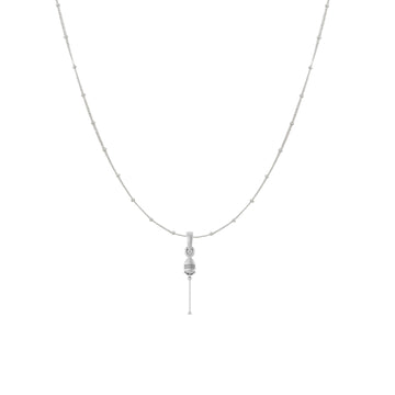 Spiritual Vel Pandel Pure Silver 92.5% purity Chain pendant by Akshat Sapphire Vel Pandel Pendant (Pendant with Ball Chain-18 inches)