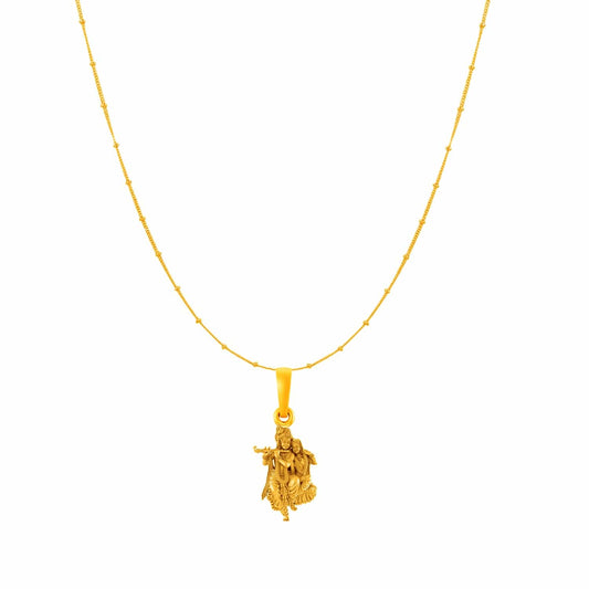 Radha Krishna chain pendant 