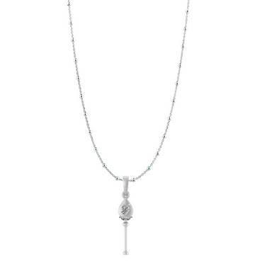 God Kartikeya Pure Silver 92.5% purity Chain pendant by Akshat Sapphire Murugan Pendant (Pendant with Ball Chain-18 inches)