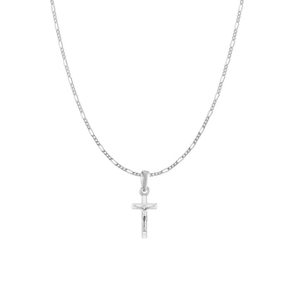 God Jesus Chain Pendant (Pendant with Figaro Chain) for Men & Women Pure Silver Lord Isa masih Chain Locket for Good Health & Wealth
