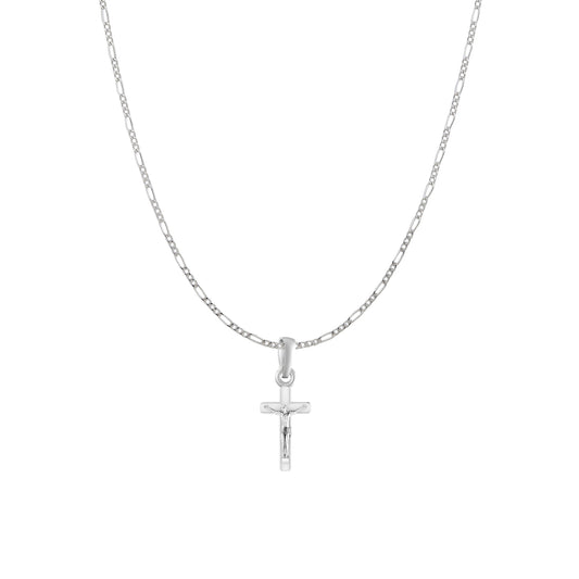 God Jesus Chain Pendant (Pendant with Figaro Chain) for Men & Women Pure Silver Lord Isa masih Chain Locket for Good Health & Wealth