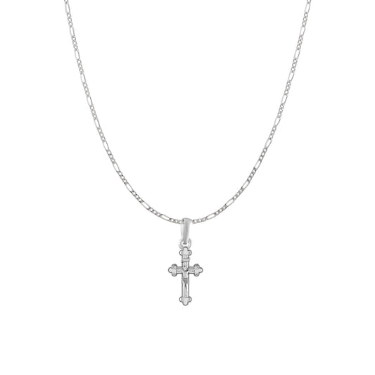 God Jesus Chain Pendant (Pendant with Figaro Chain) for Men & Women Pure Silver Lord Isa masih Chain Locket for Good Health & Wealth