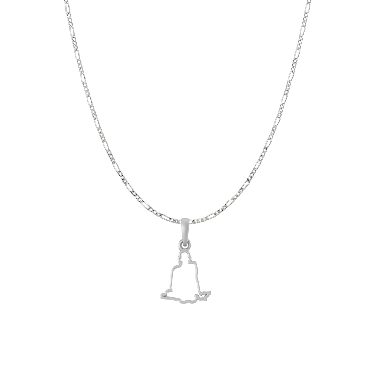 92.5 Pure Silver Swami Samarth Chain pendant – Akshat Sapphire