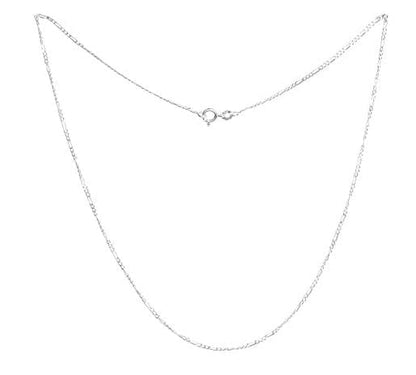 God Shiva Pure Silver 92.5% purity Chain pendant by Shiva Pendant (Pendant with Figaro Chain-18 inches)