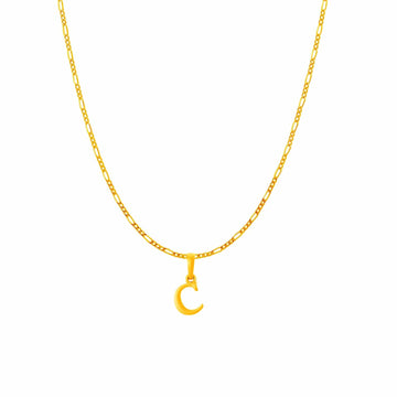 22KT Gold Plated Silver (92.5% purity) precious Name alphabet chain pendant (Pendnat with Box chain- 18 Inches) pure silver designer alphabet chain locket